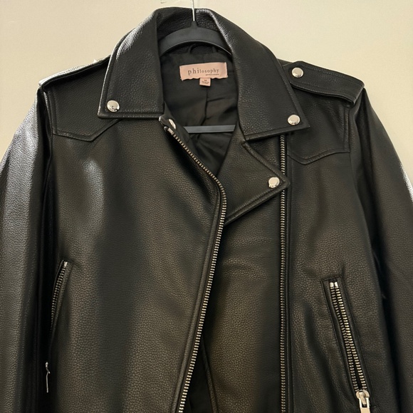 Philosophy faux leather jacket - Picture 1 of 4